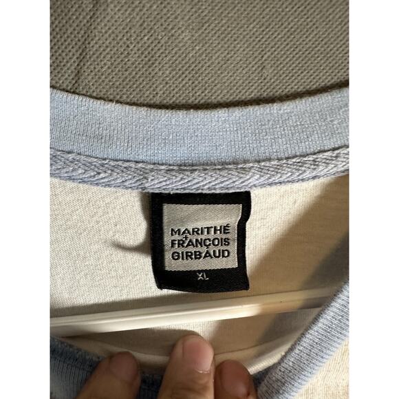 Marithe Francois Girbaud Shirt Mens XL Spell Out Graphic Streetwear Tee - Picture 3 of 5